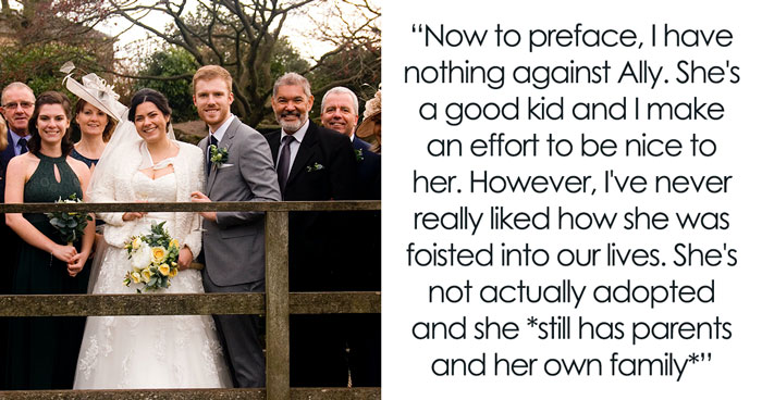 Woman Doesn’t See Girl Her Parents Took In As Family, Wants Family Wedding Picture Without Her