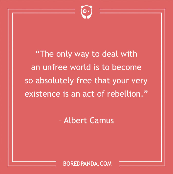 Albert Camus quote on existentialism