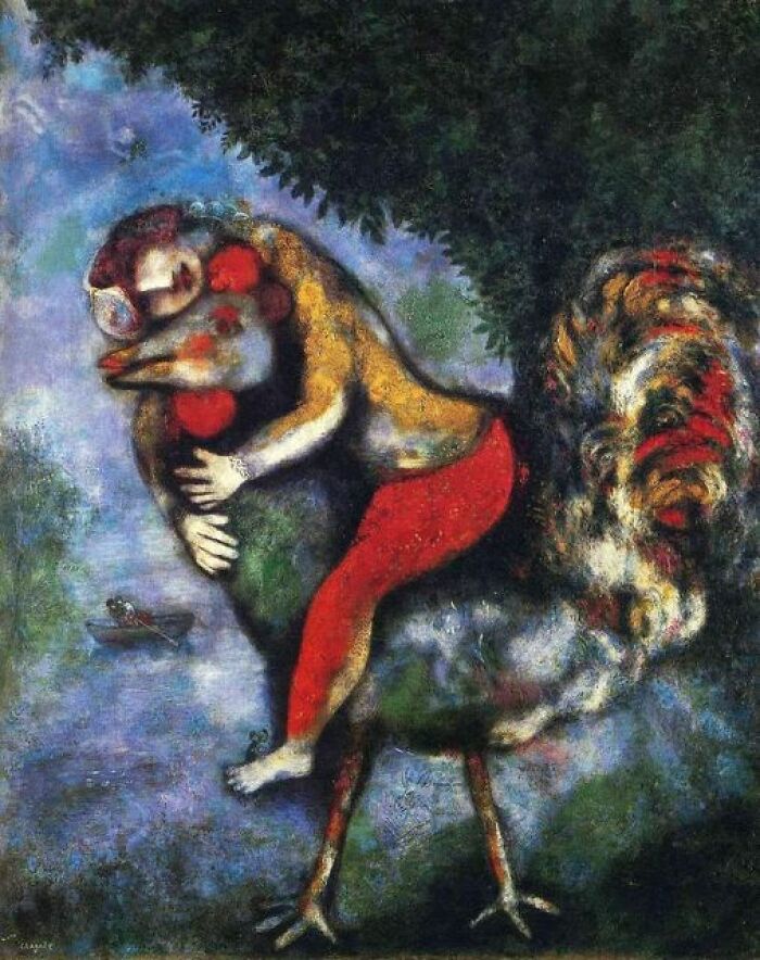 "The Rooster" Marc Chagall 1982