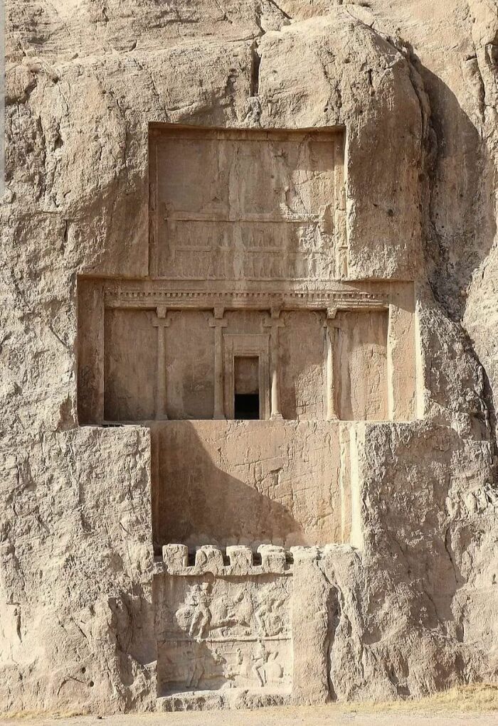 Tomb Of The Persian King Darius L (The Great) At Naqsh-E Rustam, In Iran