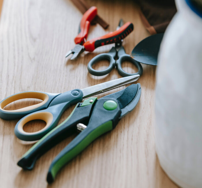 Secateurs with scissors and wire cutters Secateurs with scissors and wire cutters