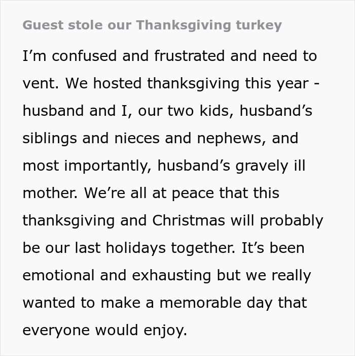 Guy Meets GF’s Parents For The First Time On Thanksgiving, Steals Their Turkey And Runs Off Guy Meets GF’s Parents For The First Time On Thanksgiving, Steals Their Turkey And Runs Off