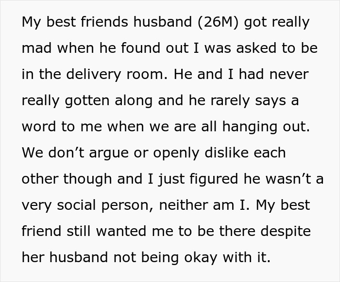 "Might Make Me Attracted To Her": Husband Doesn't Want Wife's BFF In The Delivery Room "Might Make Me Attracted To Her": Husband Doesn't Want Wife's BFF In The Delivery Room