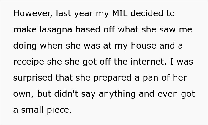 Woman Refuses To Make Signature Christmas Meal As MIL Threw It Away Last Year And Never Apologized Woman Refuses To Make Signature Christmas Meal As MIL Threw It Away Last Year And Never Apologized