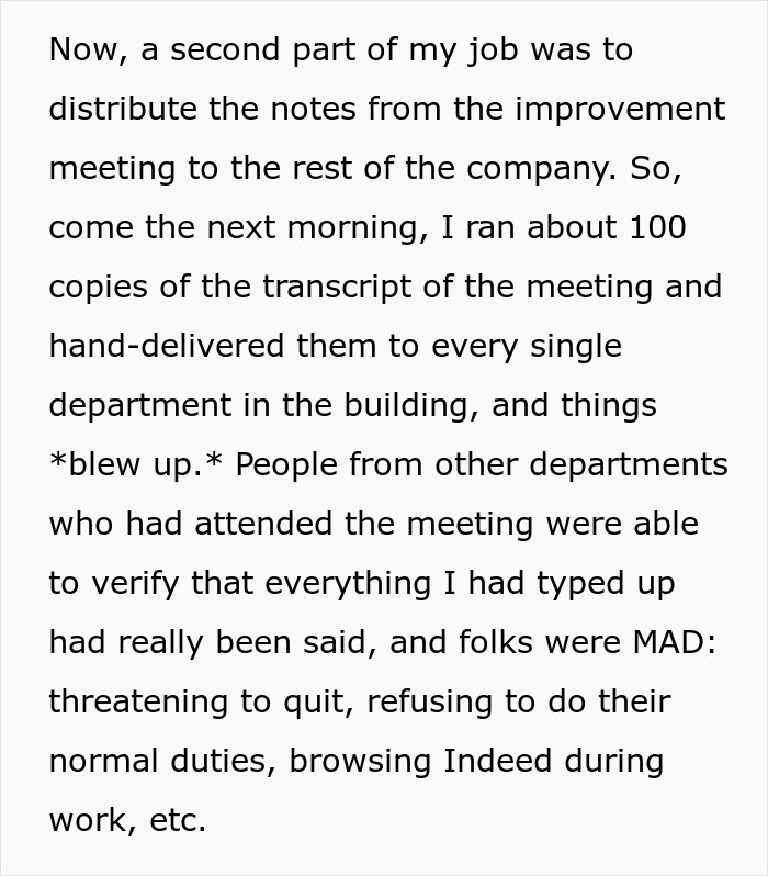 “Things Blew Up”: Secretary Takes Meticulous Notes Of Boss’s Every Word, Gets Her Fired “Things Blew Up”: Secretary Takes Meticulous Notes Of Boss’s Every Word, Gets Her Fired