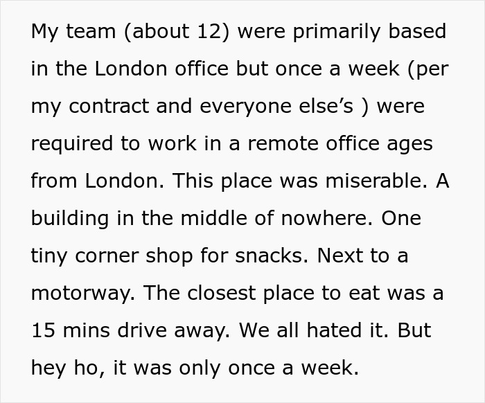 Guy Finds A Perfect Loophole After 'Karen' Boss Relocates Their Office Guy Finds A Perfect Loophole After 'Karen' Boss Relocates Their Office