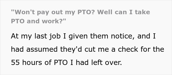 “Lose It If I Don't Use It”: Boss Is Shocked At Employee's Malicious Compliance Concerning PTO “Lose It If I Don't Use It”: Boss Is Shocked At Employee's Malicious Compliance Concerning PTO