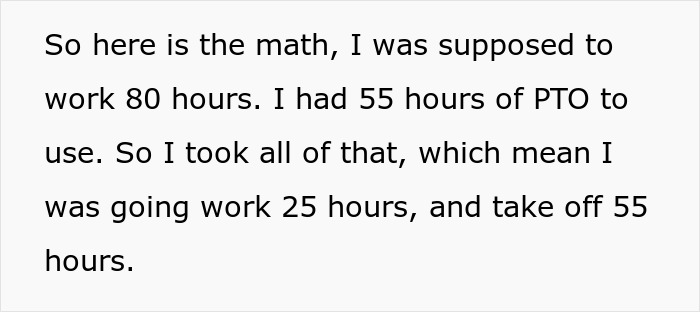 “Lose It If I Don't Use It”: Boss Is Shocked At Employee's Malicious Compliance Concerning PTO