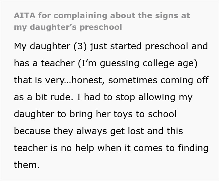 Mom Notices Signs In Her Child's Preschool That Are Targeted At Her Mom Notices Signs In Her Child's Preschool That Are Targeted At Her