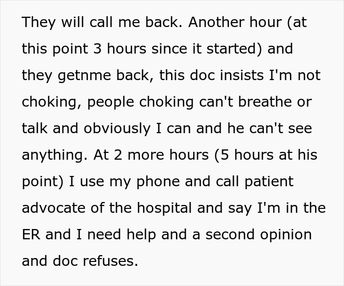 Woman Gets Ignored By The ER Doc For Hours, Gets Another Doc To Check Her Out And He's Furious