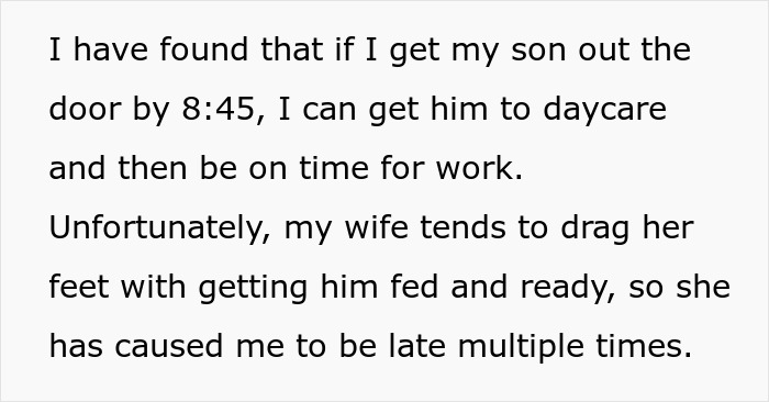 Guy With 2 Jobs Starts Simply Leaving When His Jobless Wife Can’t Get Son Ready In Time For Daycare Guy With 2 Jobs Starts Simply Leaving When His Jobless Wife Can’t Get Son Ready In Time For Daycare