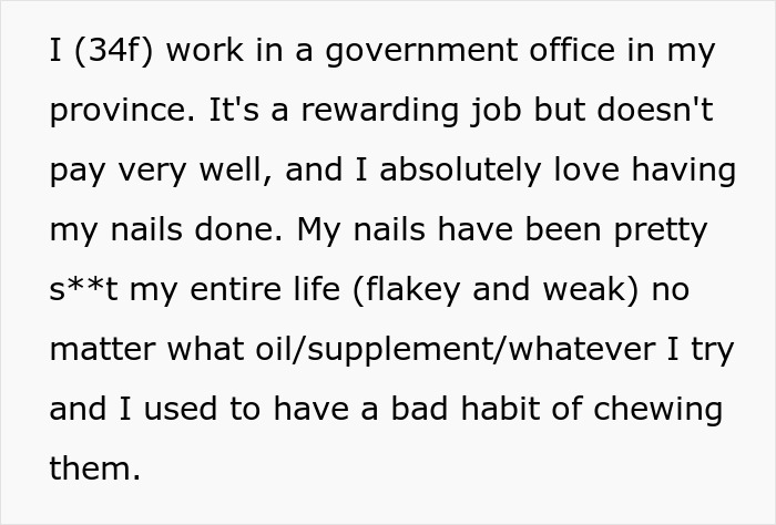 "She's Being A Complete Clown": Woman Is Furious And Offended Coworker Won't Give Free Manicure "She's Being A Complete Clown": Woman Is Furious And Offended Coworker Won't Give Free Manicure