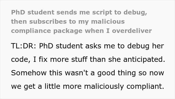 Researcher Allows Annoying Ph.D. Student To Set Herself Up For Failure Before Committee Meeting