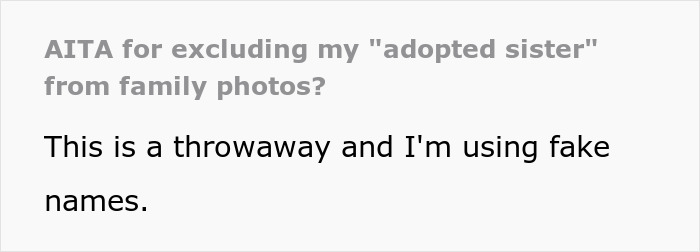 Woman Doesn’t See Girl Her Parents Took In As Family, Wants Family Wedding Picture Without Her Woman Doesn’t See Girl Her Parents Took In As Family, Wants Family Wedding Picture Without Her