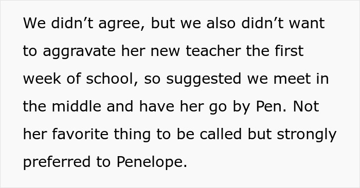 Teacher Refuses To Call Girl By The Name She's Been Using For 3 Years, Parent Asks For Advice