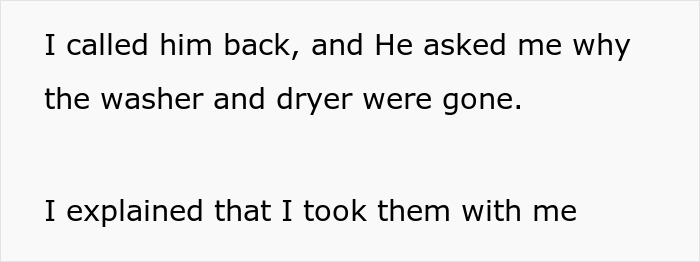 Landlord Calls The Police On Ex-Tenant For Taking Washer And Dryer He Bought Himself Landlord Calls The Police On Ex-Tenant For Taking Washer And Dryer He Bought Himself