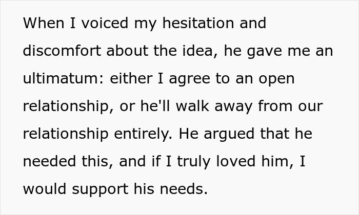 "Don't Want To Lose Our Relationship": GF Refuses Open Relationship, Drama Ensues "Don't Want To Lose Our Relationship": GF Refuses Open Relationship, Drama Ensues