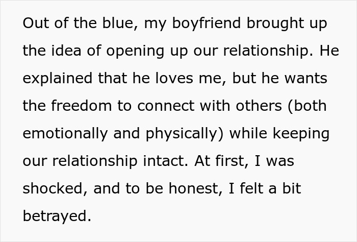 "Don't Want To Lose Our Relationship": GF Refuses Open Relationship, Drama Ensues "Don't Want To Lose Our Relationship": GF Refuses Open Relationship, Drama Ensues