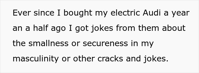 "Sister Says They Can No Longer Afford Gas": Woman Begs Bro To Use His Electric Car, Gets A No "Sister Says They Can No Longer Afford Gas": Woman Begs Bro To Use His Electric Car, Gets A No