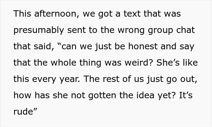 Woman Finds Out Her Friends Hated Her Birthday Parties From Accidental Texts Woman Finds Out Her Friends Hated Her Birthday Parties From Accidental Texts