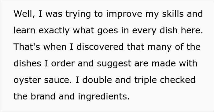 Waiter Learns He's Been Lying To Customers About Vegetarian Food After Checking The Ingredients Waiter Learns He's Been Lying To Customers About Vegetarian Food After Checking The Ingredients