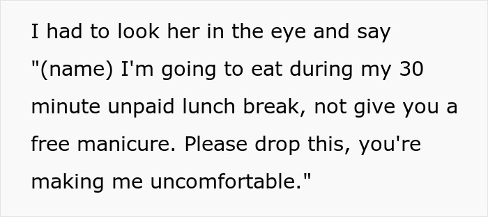 "She's Being A Complete Clown": Woman Is Furious And Offended Coworker Won't Give Free Manicure "She's Being A Complete Clown": Woman Is Furious And Offended Coworker Won't Give Free Manicure