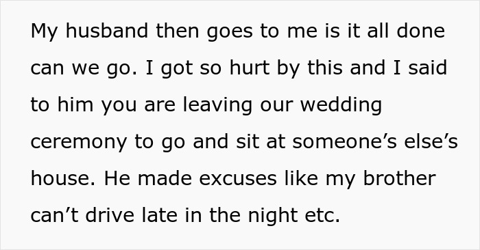 Woman Says She Can't Forgive Husband For Their Wedding Day, Even After 3 Months, Asks For Advice Woman Says She Can't Forgive Husband For Their Wedding Day, Even After 3 Months, Asks For Advice