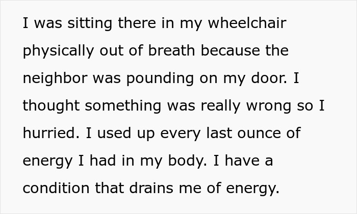 “I Sat There Completely Dumbfounded”: Handicapped Person Astounded By Their Neighbor’s Request “I Sat There Completely Dumbfounded”: Handicapped Person Astounded By Their Neighbor’s Request