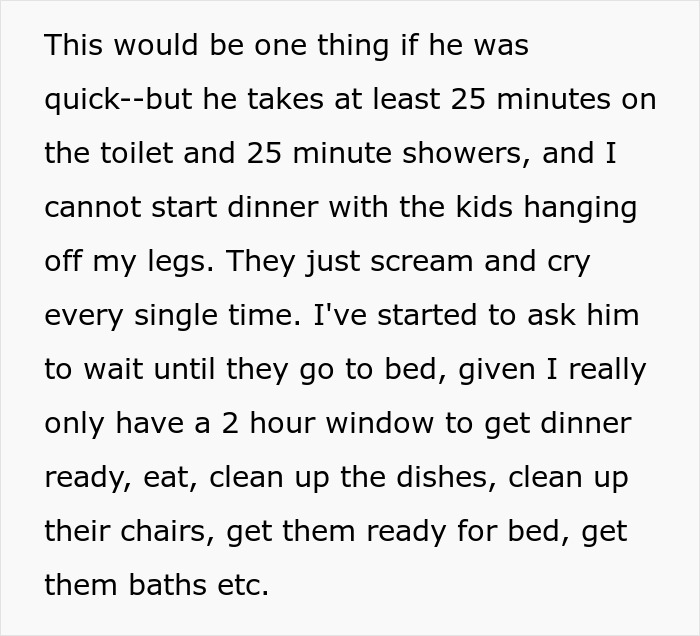 Man Snaps After His Exhausted Stay-At-Home Wife Tries To "Police" His Showering Schedule
