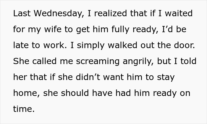 Guy With 2 Jobs Starts Simply Leaving When His Jobless Wife Can’t Get Son Ready In Time For Daycare Guy With 2 Jobs Starts Simply Leaving When His Jobless Wife Can’t Get Son Ready In Time For Daycare