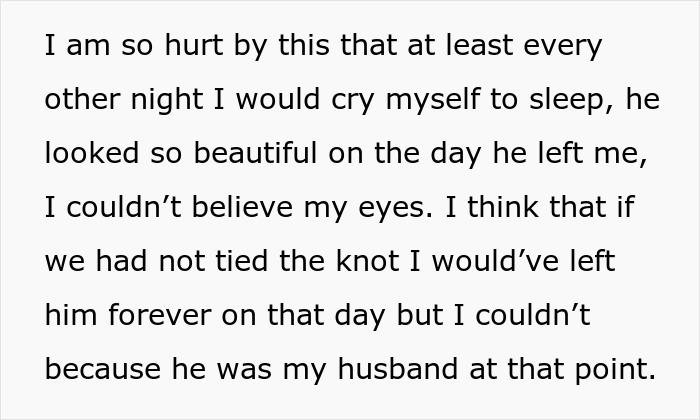 Woman Says She Can't Forgive Husband For Their Wedding Day, Even After 3 Months, Asks For Advice Woman Says She Can't Forgive Husband For Their Wedding Day, Even After 3 Months, Asks For Advice