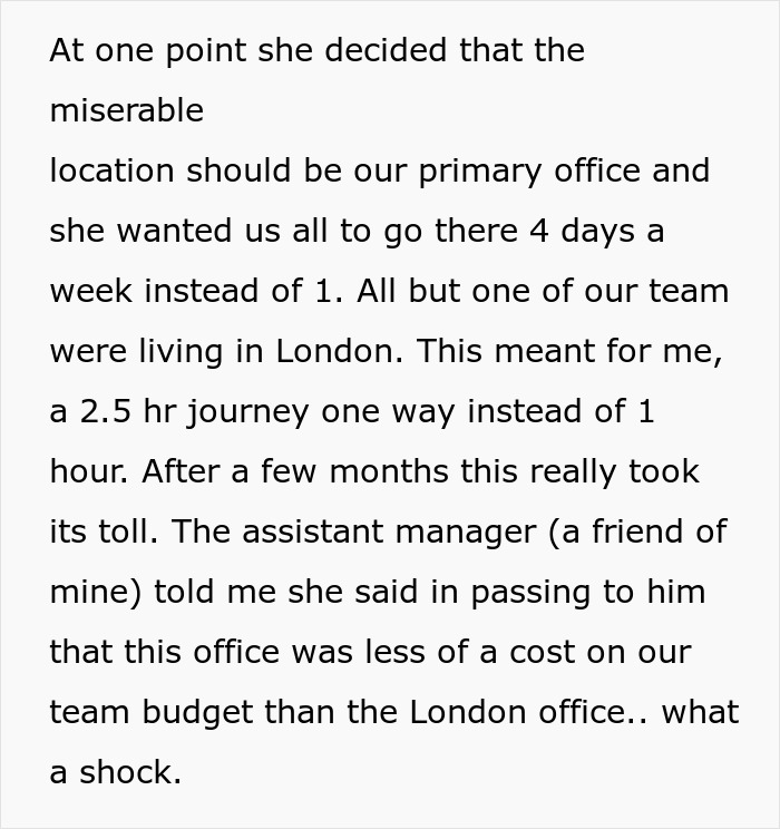 Guy Finds A Perfect Loophole After 'Karen' Boss Relocates Their Office Guy Finds A Perfect Loophole After 'Karen' Boss Relocates Their Office