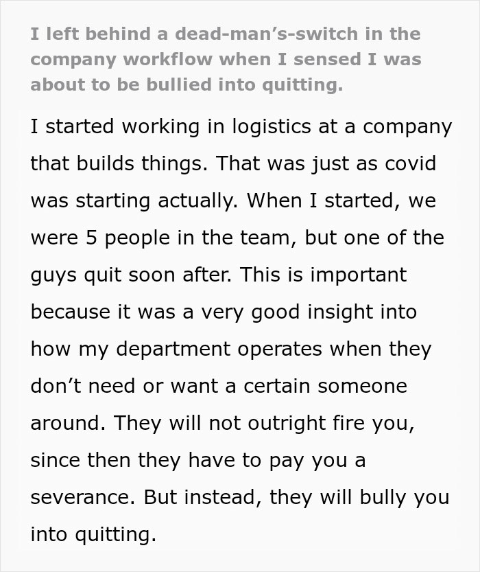 Employee Realizes He's Being Bullied Into Quitting, Company Ends Up Racking Up 8 Figures In Losses