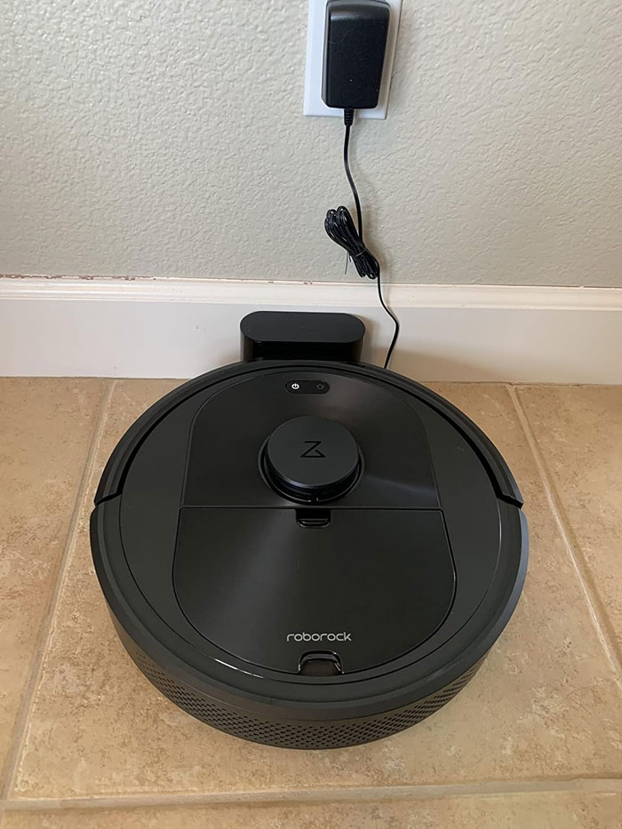 roborock Q5+ Robot Vacuum With Self-Empty Dock: Forget about vacuuming for weeks, thanks to its hands-free self-emptying feature and powerful suction — perfect for pet owners, and honestly, anyone who'd rather be chillin' than cleaning.