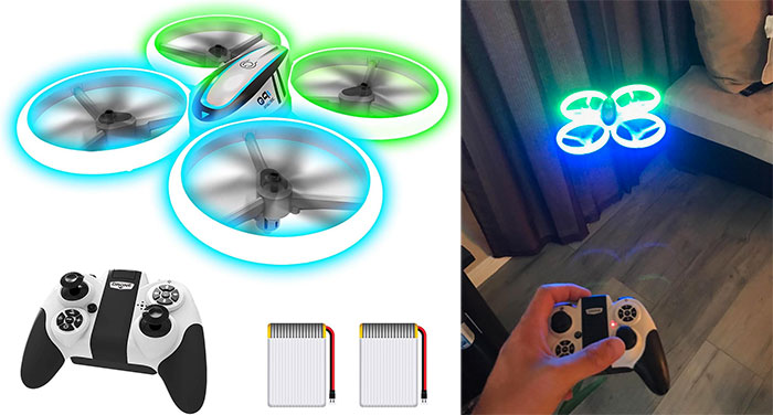 Q9s Drone For Kids: A dazzling light show in the sky, and a secure, user-friendly flying experience that offers double the flight time and thrilling operating tricks for a gift that will leave 12-year-olds thrilled.