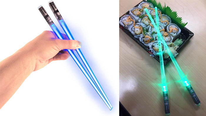 LED Glowing Light Saber Star Wars Chop Sticks: That turn every dinner into a galactic adventure, perfect for 12-year-olds who are diehard movie fans and ready to wage colorful wars against their favorite Asian cuisine.