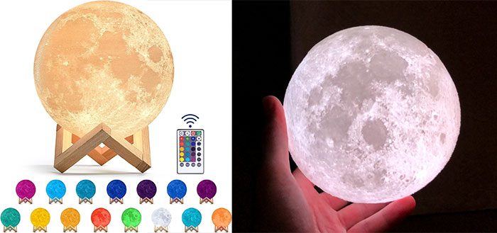 Moon Lamp: Offering dreamy bedtime lighting and 16 enchanting hues for their imaginative adventures, perfect for those looking to surprise their 12-year-olds with a universal wonder right in their hands.