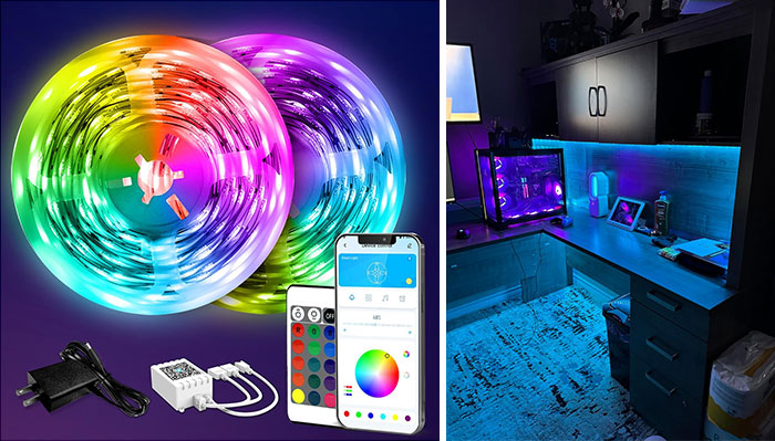 LED Strip Lights: Featuring smart App control, music synchronized color changes, and easy installation, ensuring their days and nights are colorful, exciting, and uniquely tailored to their preferences!