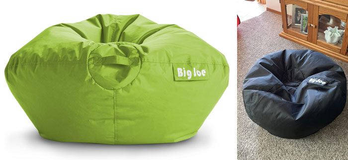Classic Bean Bag Chair: Made with stain-resistant fabric, perfect for comfortable lounging and easily moved with a built-in handle, sure to be your 12-year-old's new favorite spot in the house.