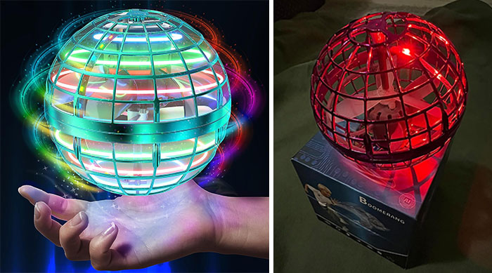 Flying Orb Ball Toy: Featuring a cool RGB light for extraordinary night play, and providing endless, rechargeable fun that will leave them astounded and enchanted.