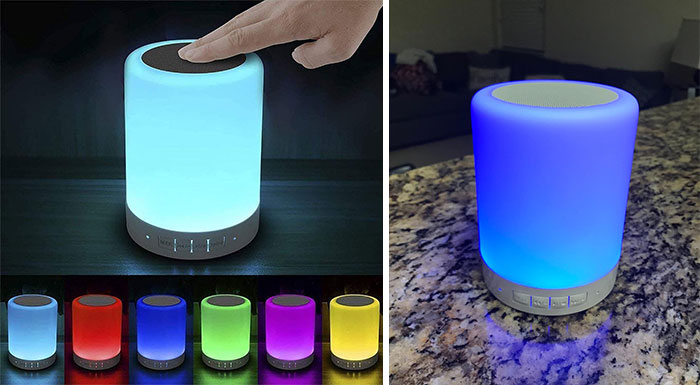 Touch Bedside Lamp - With Bluetooth Speaker: For your young techie, offering a colorful night light, music playback and phone call features to create a multisensory room atmosphere.