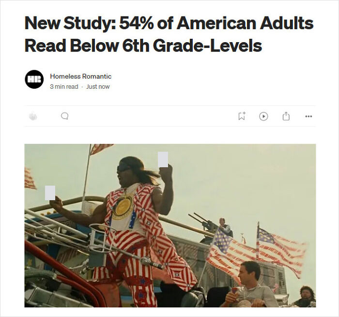 New Study: 54% Of American Adults Read Below 6th Grade-Levels
