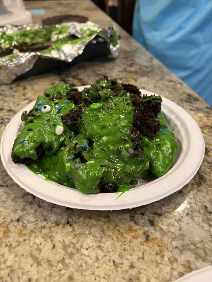 Tried To Make A Monster Cake And Failed