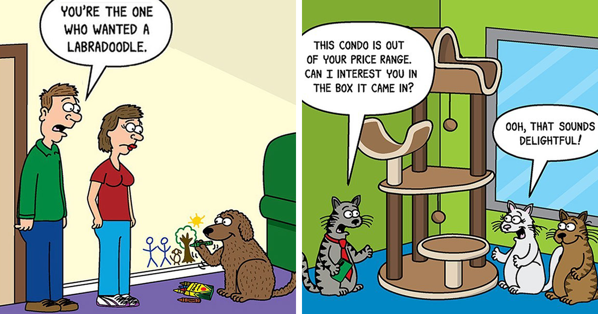 75 Of The Funniest Cat And Dog Comics By Metzger That Perfectly Reveal
