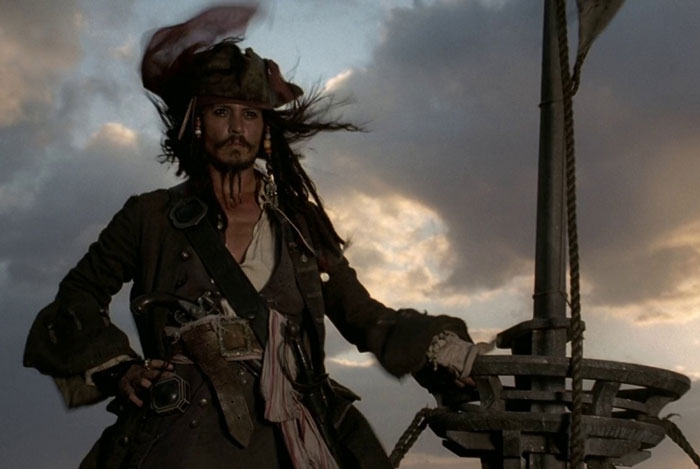 Scene from Pirates of the Caribbean movie