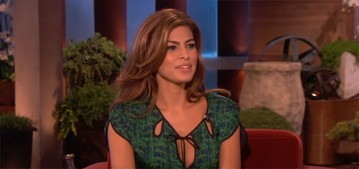 Moment from interview with Eva Mendes