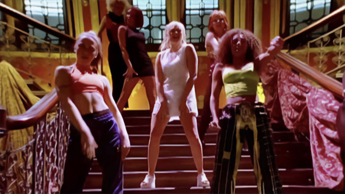 Moment from Spice Girls Wannabe official music video