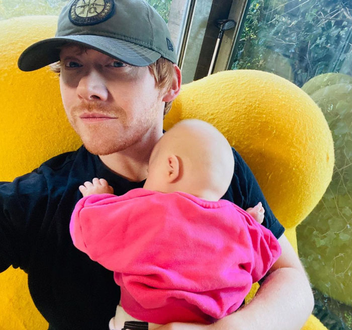 Photo of Rupert Grint and his baby