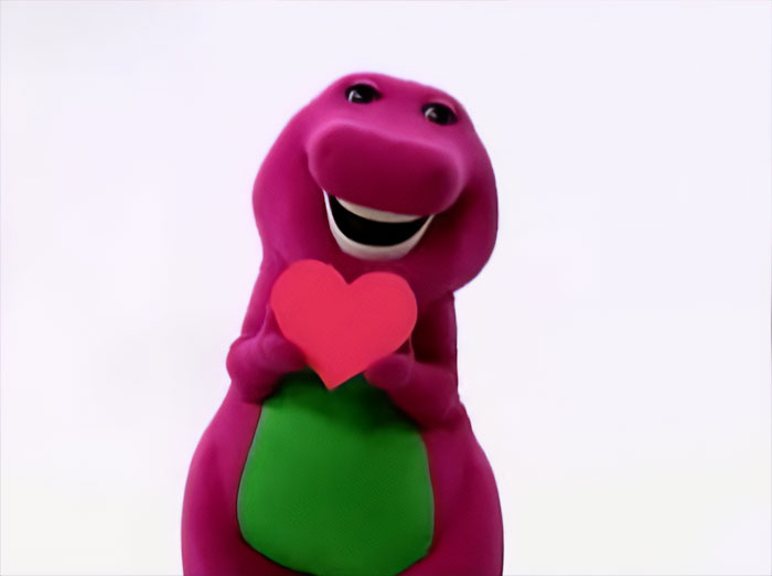 Scene from Barney and friends official video