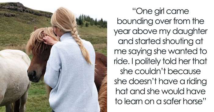 Mom Allows 7 Y.O. To Ride A Pony To School, Causing Entitled Parent To Go Off On Her